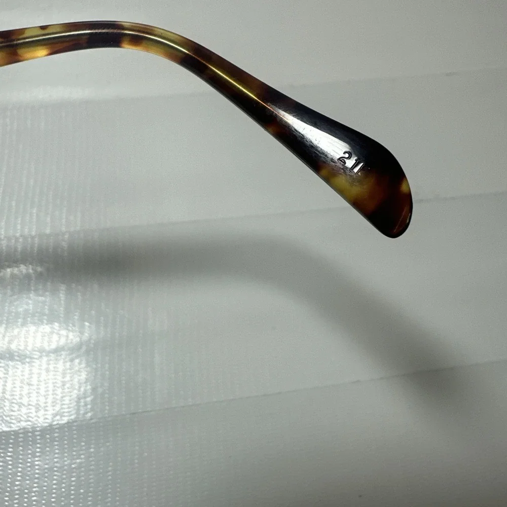 Salt. Sunglasses Frame Only Chuck BA Striped Brown Japan 49mm Handmade